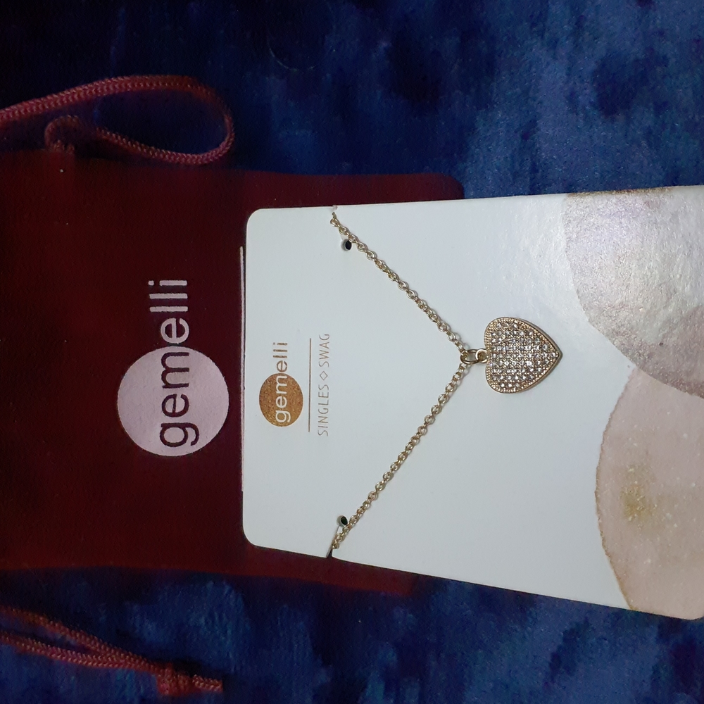 Gemelli Gold Necklace with Heart